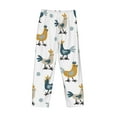 thumbnail image 4 of Kdxio Farm Roosters Print Men's Sleep Pajama Pant Lounge Pants with Pockets, 4 of 8