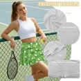 thumbnail image 6 of Xoenoiee Golf Grassland Print Tennis Skirt for Women High Waisted Golf Skirts with Pockets Shorts Athletic Pleated Skorts Plus Size, Size L, 6 of 7