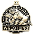 thumbnail image 2 of Wrestling Medals, 2" Gold Diecast Wrestling Medal Award 20 Pack, 2 of 2