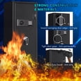 thumbnail image 3 of Seizeen Quick Access Gun Storage Heavy-Duty Electronic Digital Safe Cabinet with Keypad Lock, 3 of 10