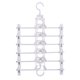 thumbnail image 4 of Percha para Pantalones Perchas Faldas Con Clips 6 Almacenamiento en El () Blanco, 4 of 5
