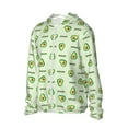 thumbnail image 2 of Fotbe Green Avocado Men's Women's UPF 50+ Sun Protection Jacket Hooded Cooling Shirt with Pockets Hiking Outdoor Performance-3X-Large, 2 of 9