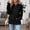 Black, variant on Vivianyn HD Women's Ribbed Henley Top with Pocket, Button Front Long Sleeve Casual Blouse,Purple,Size S-XXL