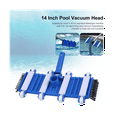 thumbnail image 7 of 14" Weighted Pool Vacuum with Wheels and Side Brush, Blue, 7 of 7
