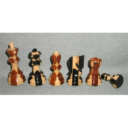 Checkmate 37SI Inlaid Sheesham and Ebony Laquered with Leather Pads - Double Weighted