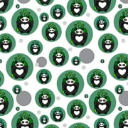 Green Tea in Giant Panda Bear Mug Premium Gift Wrap Wrapping Paper Roll