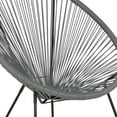 thumbnail image 4 of VibrantEcho Grey Papasan Bungee Lounge Chair, 4 of 13