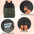thumbnail image 3 of 24 Pack of Bulk Wholesale Two Tone Color Backpacks for Travel and Commuting in Mixed Male Colors Pack, 3 of 6