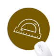 thumbnail image 1 of Arc Longueur Règle Art Déco Mode Tapis de Souris Confortable Jeu Bureau Tapis, 1 of 2