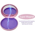 thumbnail image 3 of Retainer Case,Aligner Case with Mirror,Round Retainer Holder with Aligner Remover Tool, Chew & Brush,Rope Bag Sets (Pink Outside Purple Inside), 3 of 6