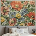 thumbnail image 2 of Orinice Vintage Flowers Tapestry Wall Hanging Unique Style Graphic Tapestries Home Wall Decor Art for Living Room Bedroom Apartment Farmhouse Dorm 40x30inch, 2 of 6