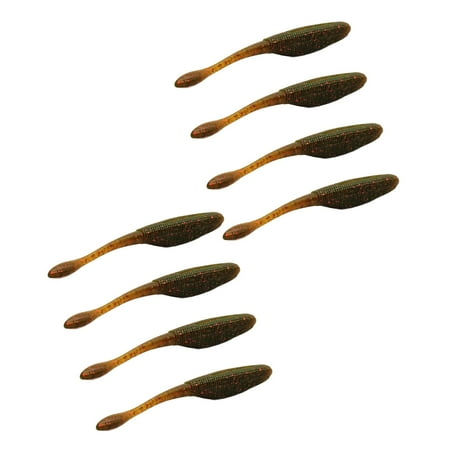 simhoa 8Pcs ing Lures ing Worms Swinging Worms for Freshwater Saltwater Trout Crappie Salmon ing Lovers Gift Olive