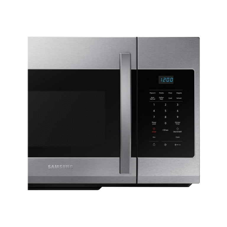 Samsung - 1.7 Cu. ft. Over-the-range Microwave - Black Stainless Steel