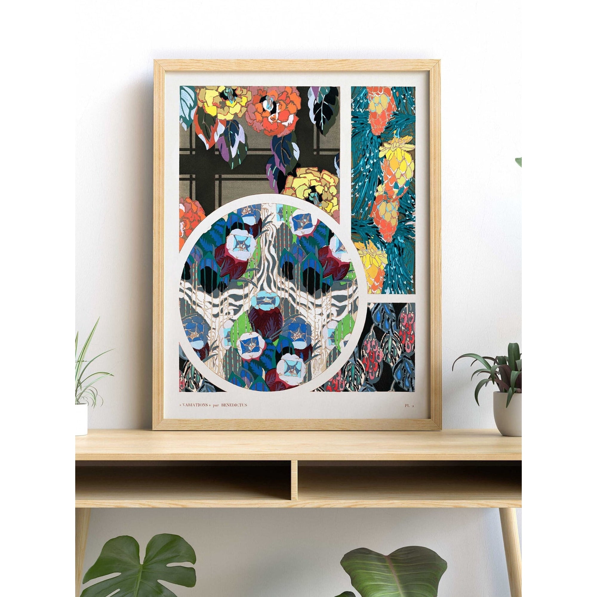 Variations Quatre Vingt Six Motifs Decoratifs En Historic Portrait Decor Unframed Paper Print
