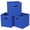 Dark Blue-3 Pack, variant on Fabric Cube Storage Bins Dark Blue 3 Pack
