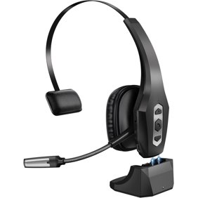 Trucker Bluetooth Headset with Noise Cancelling Mic, 40H Talktime Wireless Headsets, Wireless Single Ear On-Ear Headphones for Home, Cell Phone, Computer ,Driver, Office, Work, Bluetooth 5.3