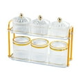 thumbnail image 1 of Contenedor secos, recipientes sellados para almacenar caramelos, bandeja dividida para refrigerios, bandeja para secos para el , Redondo Transparente Redondo Claro, 1 of 8