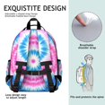 thumbnail image 5 of Colorful Mandala Tie Dye Pattern Backpack for School,Cute School Bag,Schoolbag with Adjustable Shoulder Straps & Padded Back,15.25"x11.5"x5.25", 5 of 5