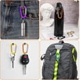 thumbnail image 2 of 10 Pieces - Carabiner - Metal carabiners - Aluminum - Colors Random - Lightweight package Carabiner - Carabiner - Carabiner - D-carabiner - Snap hook - For camping/hiking/travel - Carabiners, 2 of 6