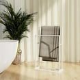 thumbnail image 1 of vidaXL Freestanding Towel Rack White 48x24x78.5 cm Iron, 1 of 1