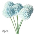thumbnail image 1 of Bola de crisantemo artificial Oficina en casa Mesa Centro de mesa Flor falsa Adorno de boda, Azul claro 6 piezas Advancent HA8915-02B, 1 of 6