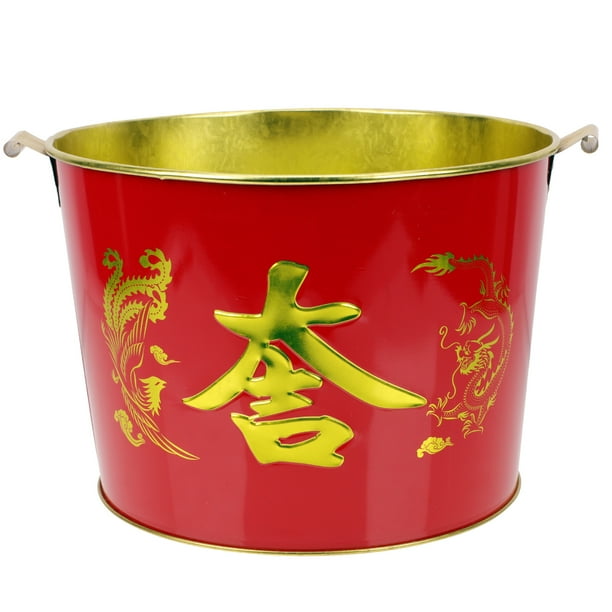 TINKSKY Burning Paper Money Bucket Household Incinerator Stainless Steel Burn Bucket