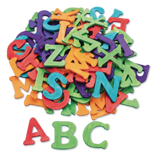 Colored Wood Capital Letters