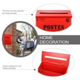 thumbnail image 6 of Clispeed Vintage Red Metal Mailbox for Home Decor and Photo Accessory, 6 of 8