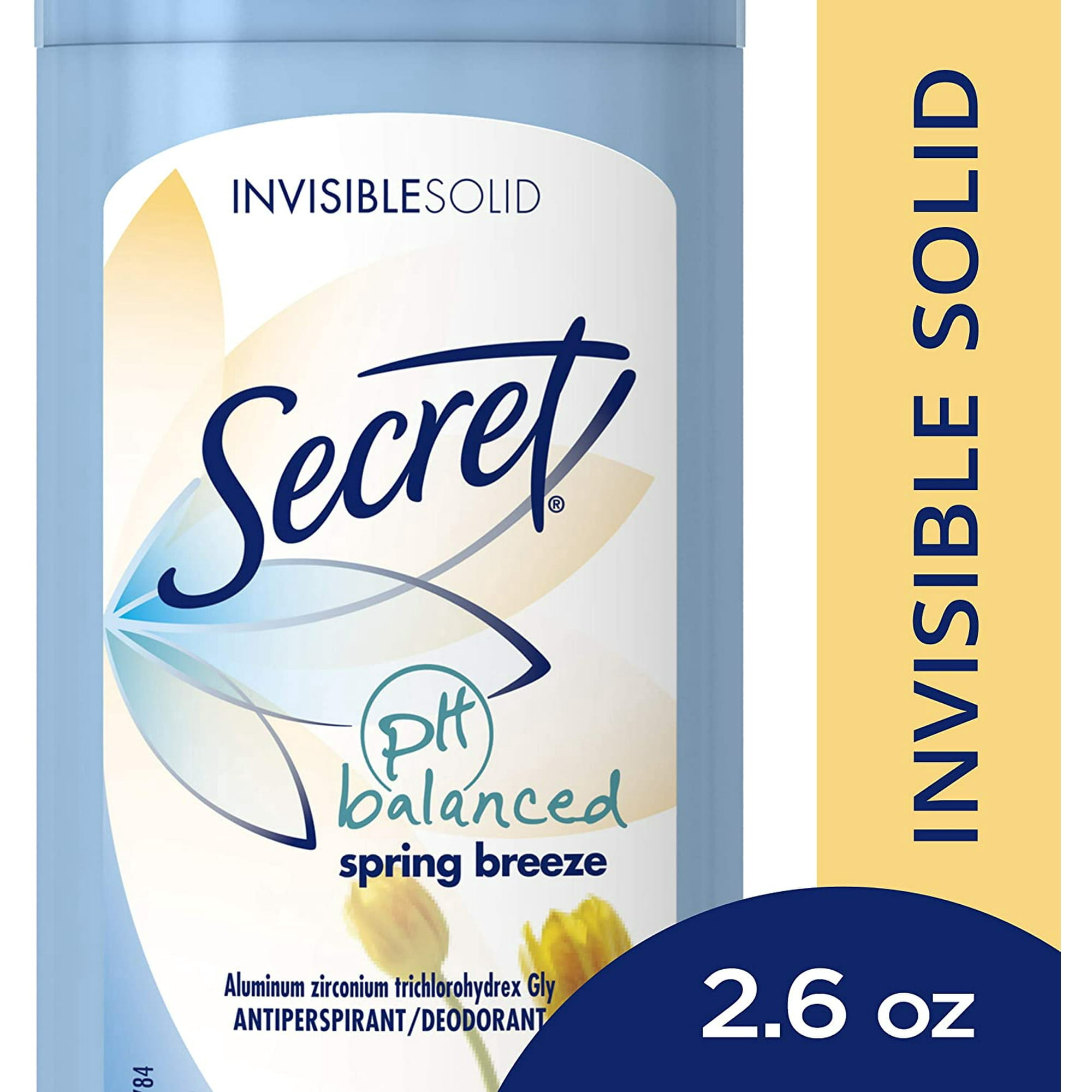Secret Sld Inv Sprngbrz Size 2.6z Secret Solid Invisible Spring Breeze 2.6z Ea (Pack of 6)