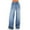 Dark Blue, variant on Jeans for Women, Women's High Waist Baggy Denim Pants Loose Wide Leg Cargo Jeans Straight Trousers with Pocket Dark Blue S