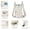 White, variant on Upgraded Water Bottle Bag Crossbody Bag Mobile Phone Bag Card Case Protective Sleeve Shoulder Portable Backpack