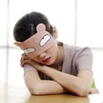 thumbnail image 2 of 4pcs Cute Sleeping Blindfold Soft Fluffy Cover Eye Blindfold Shield Travel Sleeping For Eye Mask Kids Sleep Mask, 2 of 5
