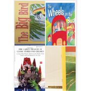 Children's Fun & Educational 4 Pack Paperback Book Bundle (Ages 3-5): READING 2007 INDEPENDENT LEVELED READER GRADE K UNIT 5 LESSON 1 ADVANCED, The Wheels on the Bus, Eric Carle Treasury of Classic St
