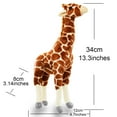 thumbnail image 2 of Realistic Giraffe Stuffed Animal Plush Toy, Lifelike Giraffe Plushies, Simulation Animals, Soft Stuffed Toy, 2 of 8