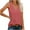 Pink#1, variant on GaThRRgYP Summer Tops for Womenunder $10,Women's New Solid Color V-neck Cover Side Slit Casual Fashion Top Pink S