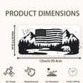 thumbnail image 2 of American Flag in Mountainous Landscape Funny Personalized License Plate Rust-proof Stainless Steel Metal License Plate Suitable For Men And Women 12.2" x 6.2", 2 of 7