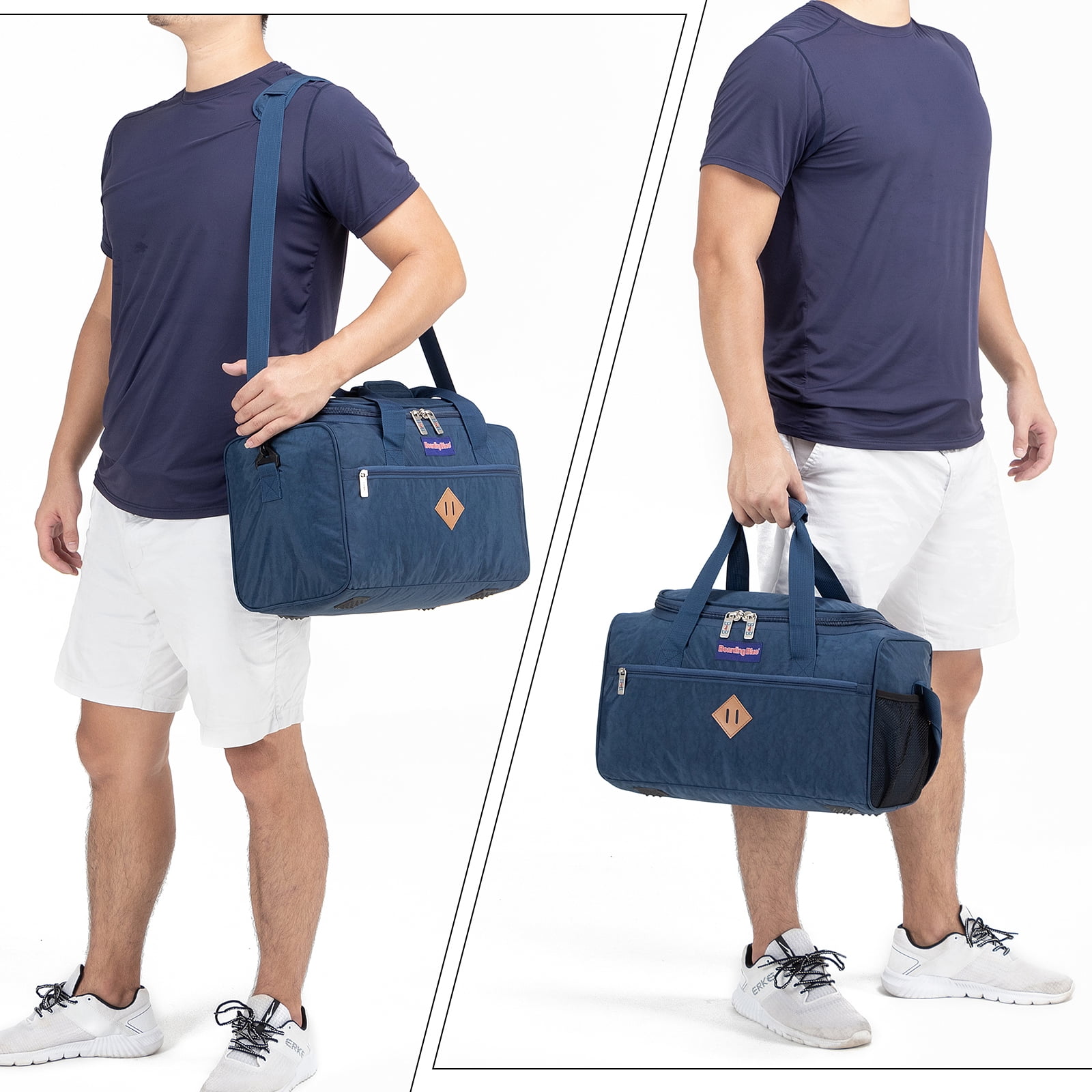 BoardingBlue 17 in Personal Item Under Seat Duffel Bag, Navy