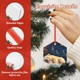 thumbnail image 4 of KLL Starry Sky Sleep White Bear Pattern Acrylic Christmas Ornaments,1 PCS Xmas Tree Decor with Ribbon 3" Christmas Décor Christmas Pendant for Hanging on Tree & Party Favors-Hexagon, 4 of 7