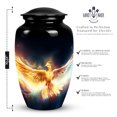 thumbnail image 2 of Yellow Phoenix Urn For Adult Ashes - Funeral Cremation Urns For Male & Female Remains - Decorative Urn For Human Ashes -Large Ashes Urns For Women & Men - Cremation Urn For Human Ashes, 2 of 5