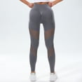 thumbnail image 4 of MKLEKYY Leggings para mujer, pantalones de yoga calados, de malla, transpirables, sin costuras, elásticos, de cintura alta, sexys, para levantamiento de pesas, deportivos y fitness, 4 of 4