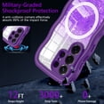 thumbnail image 3 of Casetego for Samsung Galaxy S26 Ultra 5G Case,Magnetic Full Body Shockproof with Built-in Screen Protector + Lens Protector Drop Protective Phone Cover,Purple, 3 of 8