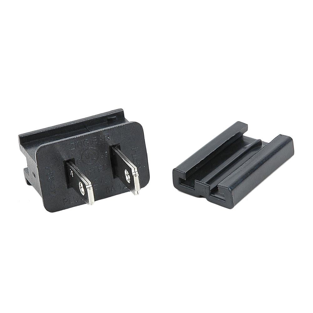 Novelty Lights SPT1 Male and Female Plug, Snap On Vampire Plugs, Black