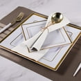thumbnail image 6 of NOGIS 50 Pack Paper Dinner Napkins with Built-in Flatware Pocket Disposable Paper Hand Napkins for Parties, Weddings, Events Linen-Feel 16x16 inches,White, 6 of 7