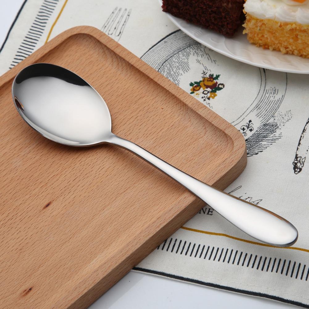 Qionma Stainless Steel Thicken Ice Cream Spoon Sharp Ice Spoons (Meal