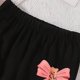 thumbnail image 5 of Conjuntos de blusas y camisas de cuello redondo y manga corta para niños, top con capucha de manga larga de color con cintura elástica, pantalones largos, traje casual y cómodo, conjunto de poliéster, 5 of 6