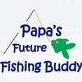 thumbnail image 2 of CafePress - Papa's Future Fishing Buddy Body Suit - Baby Light Bodysuit, Size Newborn - 24 Months, 2 of 4