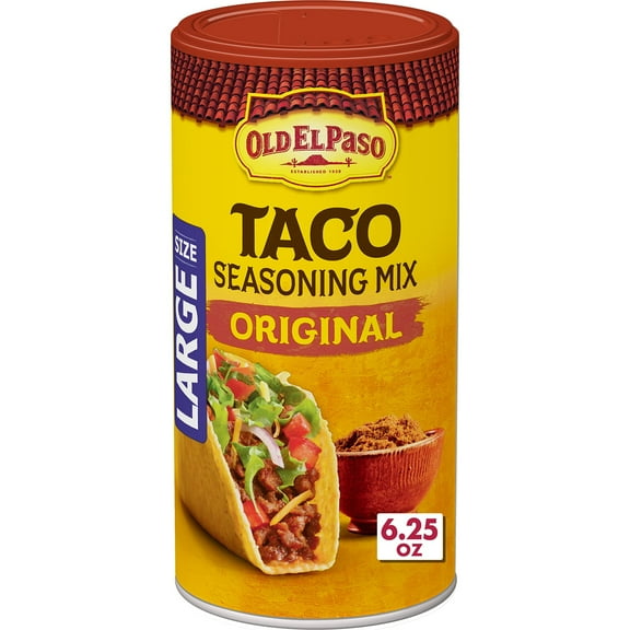 Old El Paso Taco Seasoning, Original, Large Size, 6.25 Oz. Packaging May Vary - Pack of 2