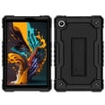 thumbnail image 4 of FIEWESEY for TCL Tab 8 LE Tablet Case,with Shoulder Strap Soft Silicone&Hard Back Hybrid Shockproof Kids Friendly Case for TCL Tab 8 LE(Model:9137W)/TCL Tab 8 WiFi(Model:9132X) (Black/Black), 4 of 7