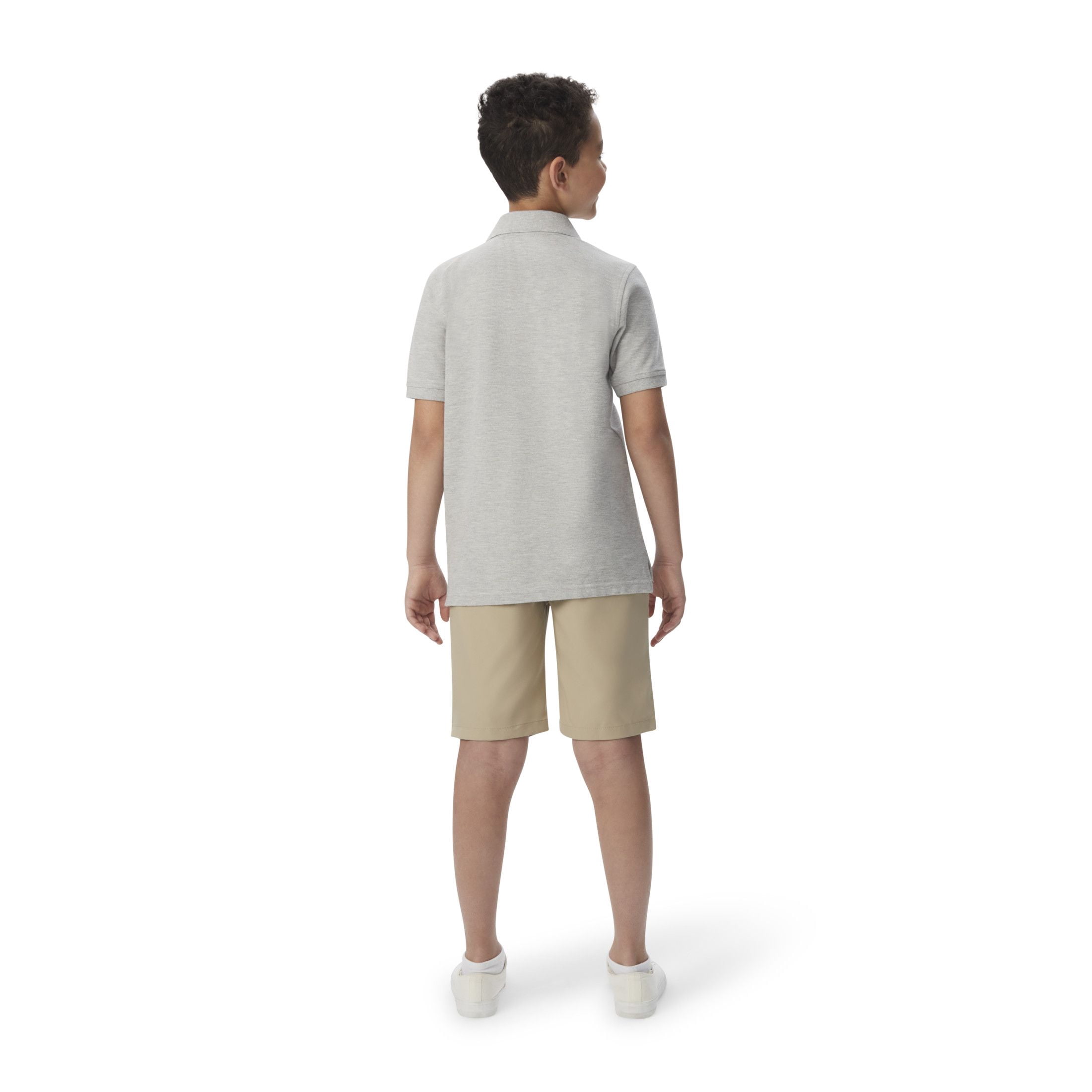 French Toast Boys School Uniform Short Sleeve Pique Polo Shirt, Sizes 4-20 & Husky