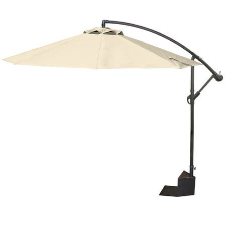 Island Umbrella Santiago 10-ft Octagonal Cantilever Spa Side Umbrella